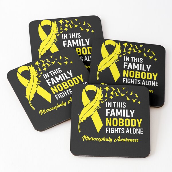 Item preview, In This Family Nobody Fights Alone Microcephaly Awareness Feather Ribbon designed and sold by frechettee.
