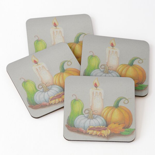 Item preview, Pumpkin and Candle designed and sold by ReneeDixonArt.