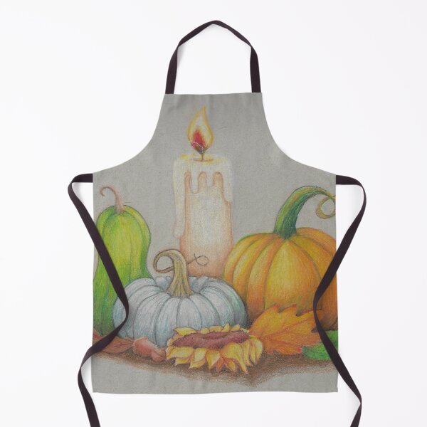 Item preview, Pumpkin and Candle designed and sold by ReneeDixonArt.
