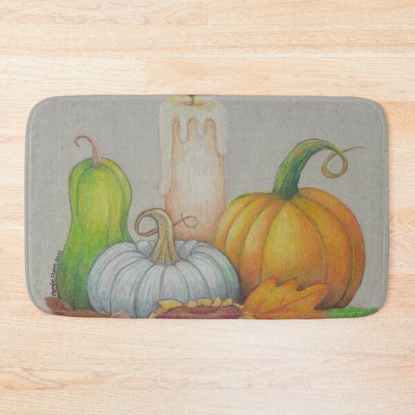 Item preview, Pumpkin and Candle designed and sold by ReneeDixonArt.