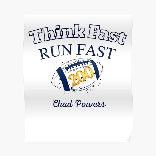 Saquon Barkley Think Fast Run Fast Chad Powers T- Shirt - Trends Bedding