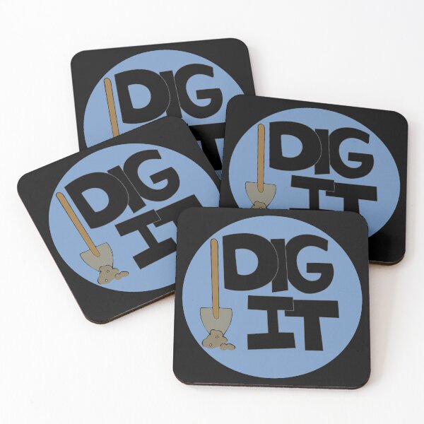 Item preview, Dig it Illustrated Funny Gardener Dirt Lover Badge designed and sold by AngelDawnDesign.