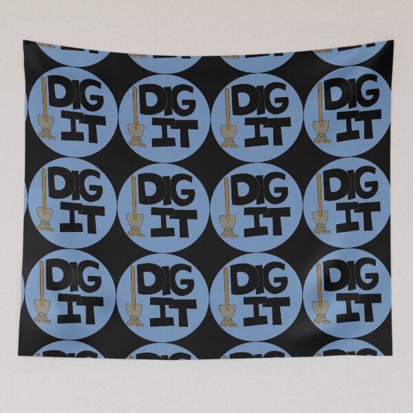 Item preview, Dig it Illustrated Funny Gardener Dirt Lover Badge designed and sold by AngelDawnDesign.