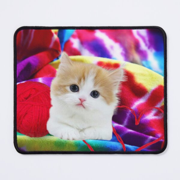 Artikelvorschau, Tie-Dye-Katze mit Garn entworfen und verkauft von TjsDesignsnMore.