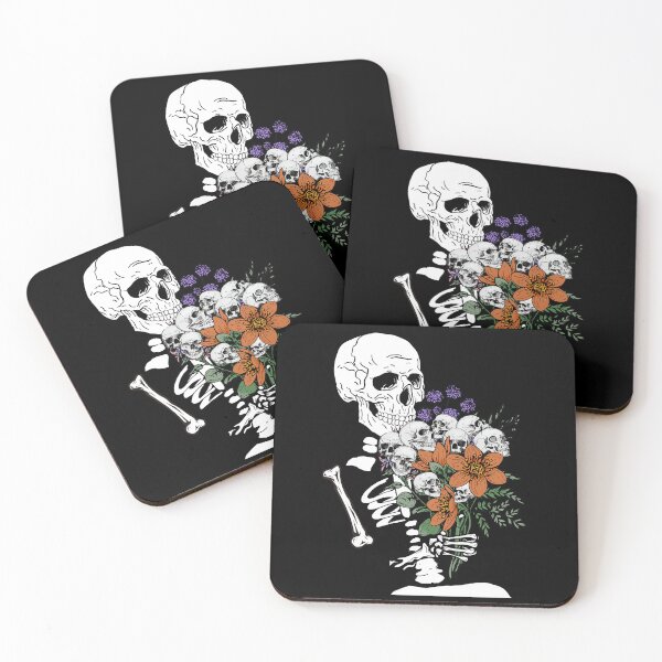 Item preview, Skeleton Smelling Skull Flower Bouquet- Black/ Skeleton  designed and sold by Designs By YL.