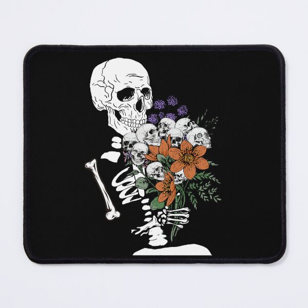 Item preview, Skeleton Smelling Skull Flower Bouquet- Black/ Skeleton designed and sold by Designs By YL.
