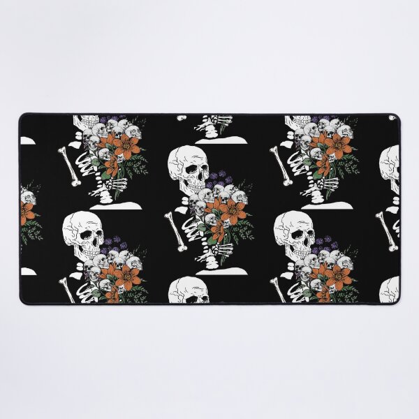 Item preview, Skeleton Smelling Skull Flower Bouquet- Black/ Skeleton designed and sold by Designs By YL.