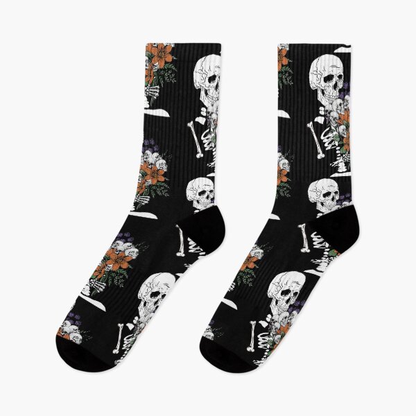 Item preview, Skeleton Smelling Skull Flower Bouquet- Black/ Skeleton  designed and sold by Designs By YL.