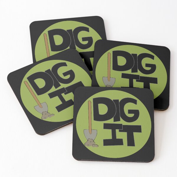 Item preview, Dig it Illustrated Funny Gardener Dirt Lover Badge designed and sold by AngelDawnDesign.