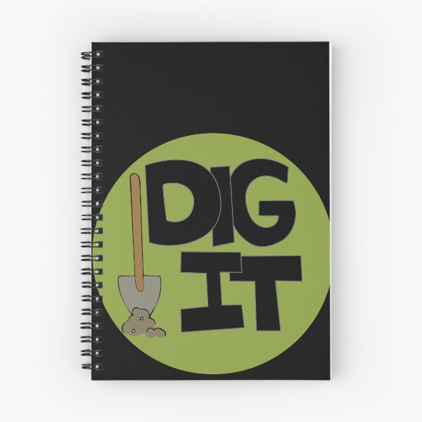 Item preview, Dig it Illustrated Funny Gardener Dirt Lover Badge designed and sold by AngelDawnDesign.