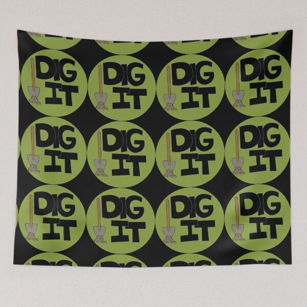 Item preview, Dig it Illustrated Funny Gardener Dirt Lover Badge designed and sold by AngelDawnDesign.