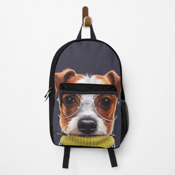 Artikelvorschau, Süßer Nerd Jack Russell mit Brille und Strickpulli entworfen und verkauft von marialindemann.