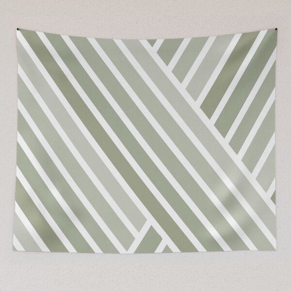 Item preview, Elegant Sage Green Stripes Pattern designed and sold by Deutschic.