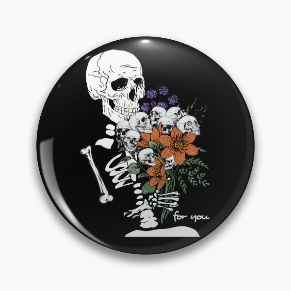 Item preview, Skeleton Smelling Skull Flower Bouquet- For You- Black/ Skeleton  designed and sold by Designs By YL.