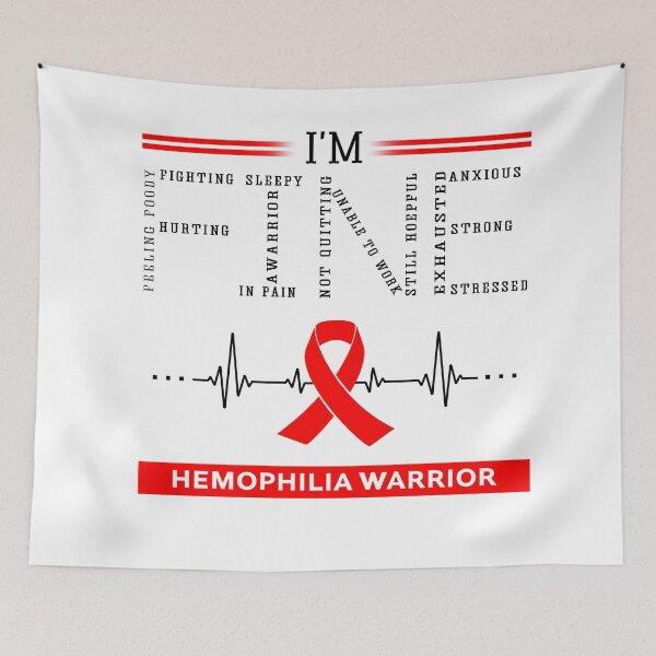 Item preview, I'm Fine Hemophilia Warrior Support Hemophilia Awareness Gifts designed and sold by rechardtee.