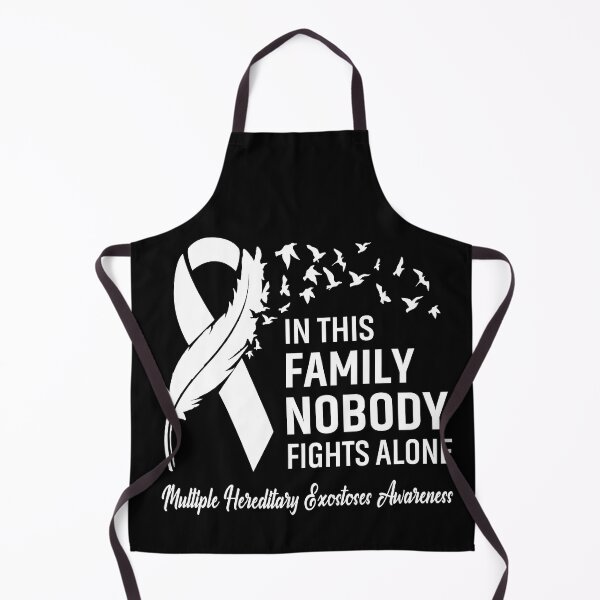 Item preview, In This Family Nobody Fights Alone Multiple Hereditary Exostoses Awareness Feather Ribbon designed and sold by frechettee.