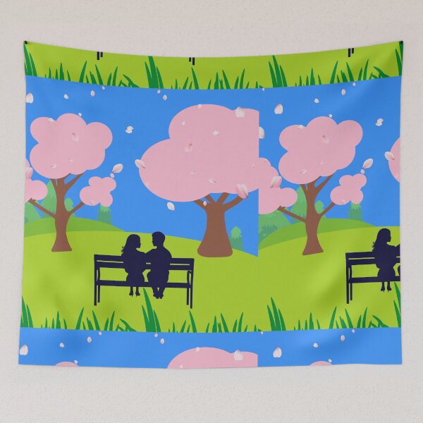 Item preview, Date in cherry blossom park designed and sold by PhoeniXDreamer.