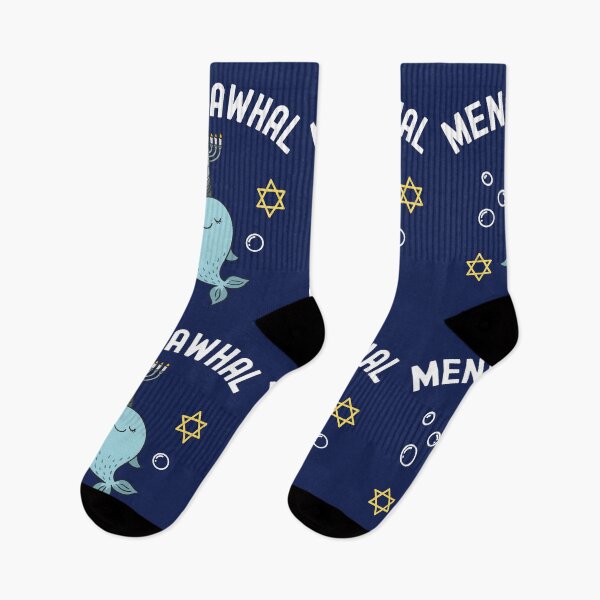 Item preview, Hanukkah Narwhal Menorah designed and sold by GrlDad.