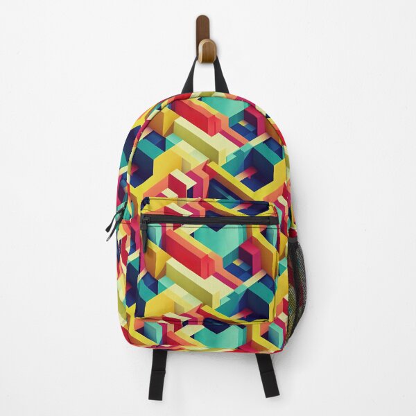 Item preview, Neon Isometric Style Patern designed and sold by KaladynDesigns.