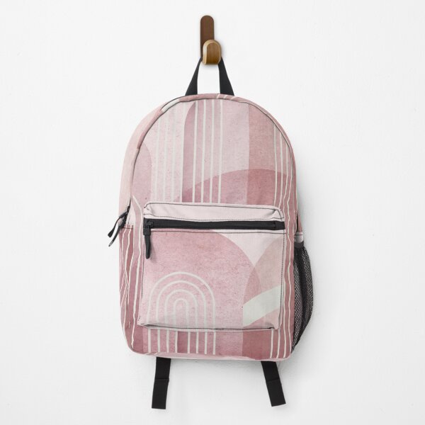 Item preview, Modern Mid Century Arches in Pink designed and sold by UrbanEpiphany.