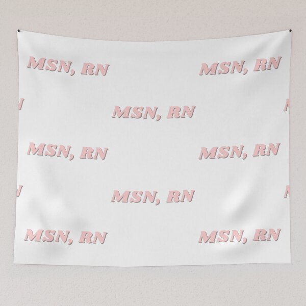 Item preview, MSN, RN- light pink designed and sold by CSdoodles.