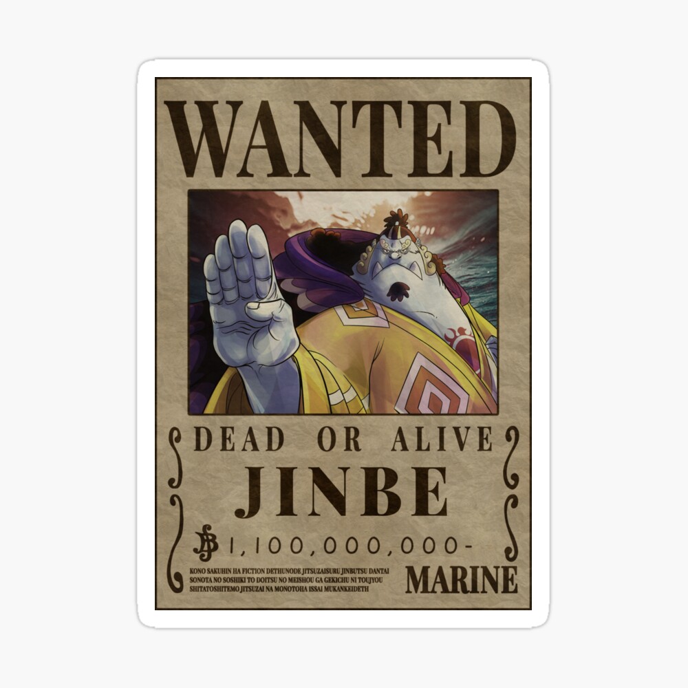 Poster Sale mit "Jinbe Wanted Poster One Piece Jimbei Bounty Poster" One Piece Bounty Poster | Redbubble