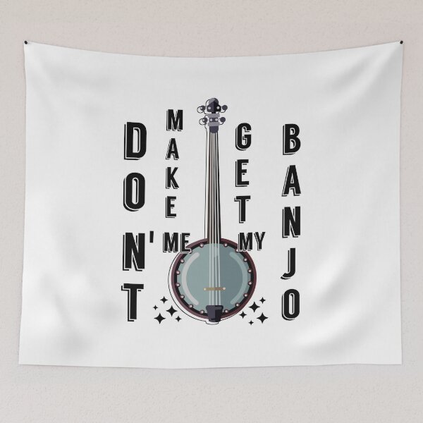 Item preview, Don't make me get my banjo music instruments shirt  designed and sold by cizito.