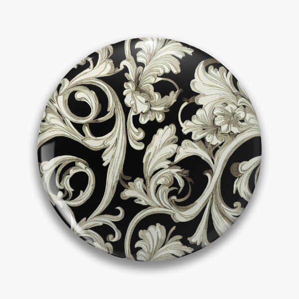 Item preview, Rococo Floral Pattern Print designed and sold by ThePurpleMelon.