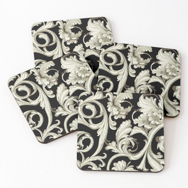 Item preview, Rococo Floral Pattern Print designed and sold by ThePurpleMelon.