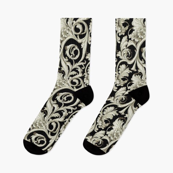 Item preview, Rococo Floral Pattern Print designed and sold by ThePurpleMelon.