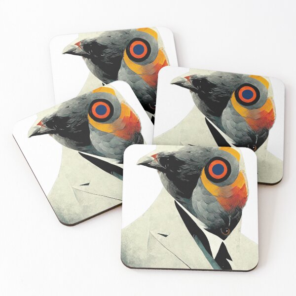 Item preview, Secret Agent Double-O Pigeon Spy Bird designed and sold by DennistonMade.