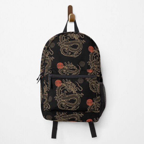 Item preview, Fierce Chinese Dragon Orange Line Drawing Design designed and sold by EarthArtDesigns.