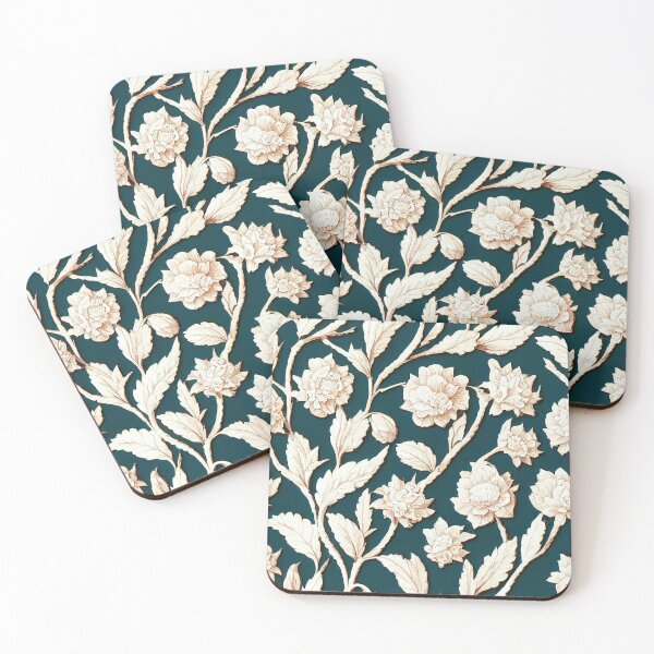 Item preview, Rococo Floral Pattern Print designed and sold by ThePurpleMelon.