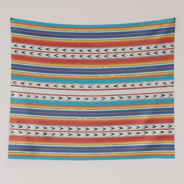 Item preview, Rebozo chevron striped mexican print shawl designed and sold by T-Mex.