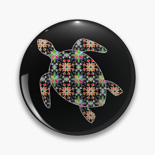 Item preview, Turtle floral designed and sold by Niibidoon.