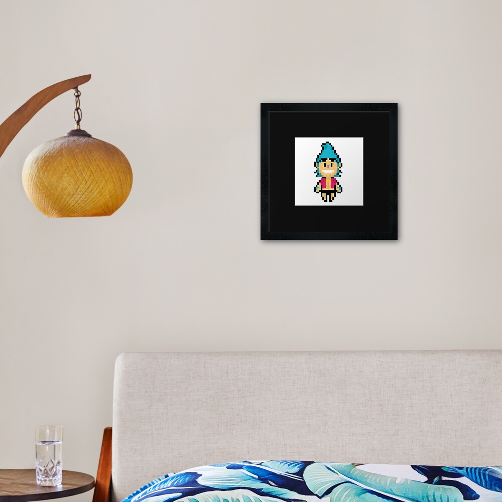 One Piece Franky Pixel Art Framed Art Print for Sale by kobmamba