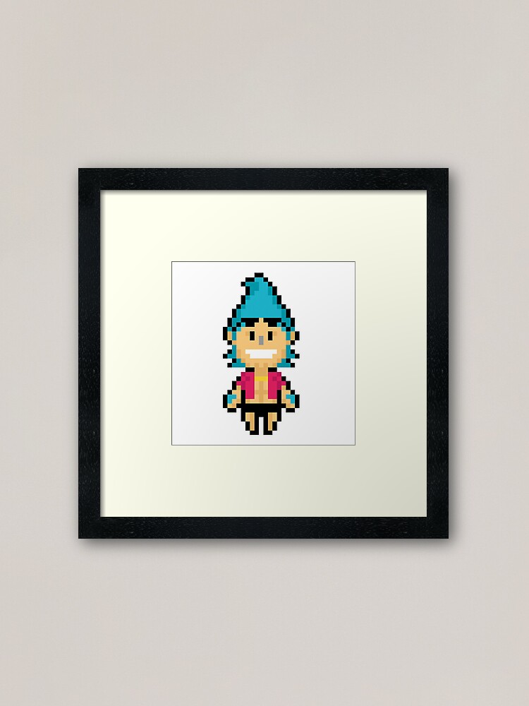 One Piece Franky Pixel Art Framed Art Print for Sale by kobmamba