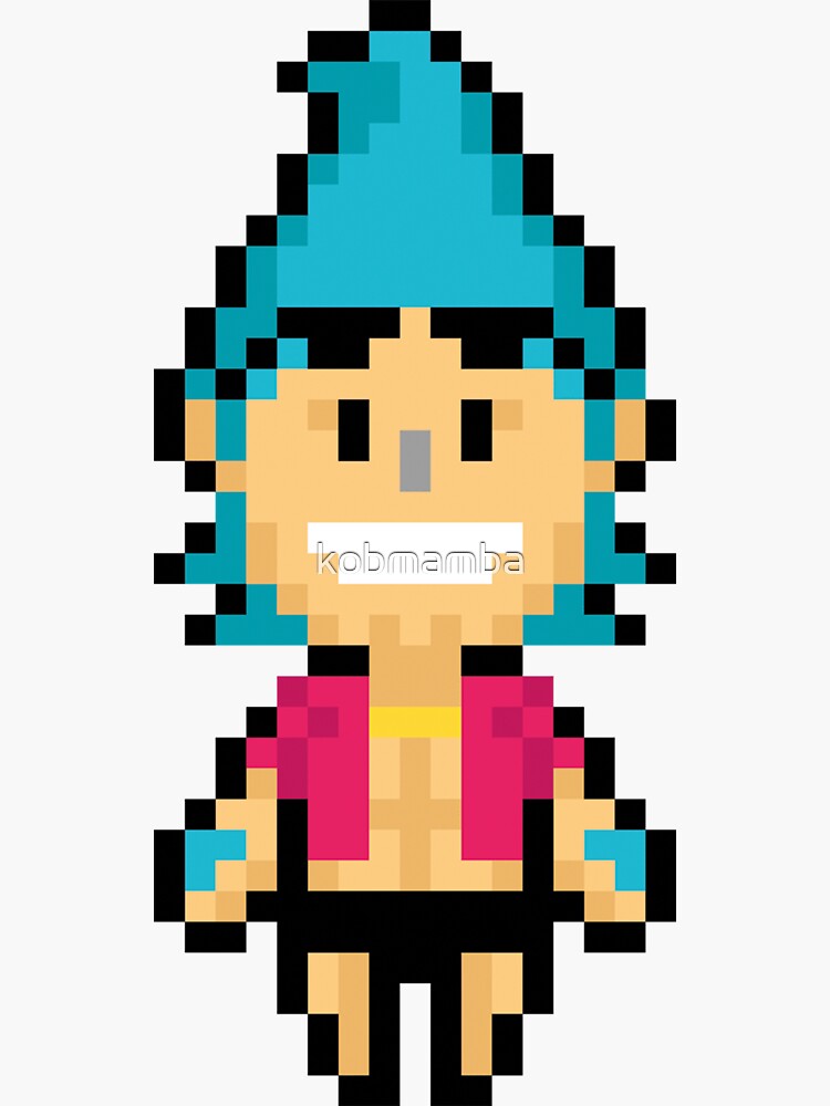 One Piece Portgas D. Ace Pixel Art Sticker for Sale by kobmamba