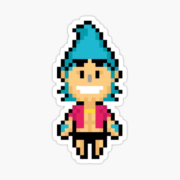 One Piece Eustass Kid Pixel Art Sticker for Sale by kobmamba