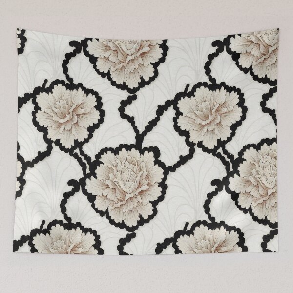 Item preview, Rococo Floral Pattern Print designed and sold by ThePurpleMelon.