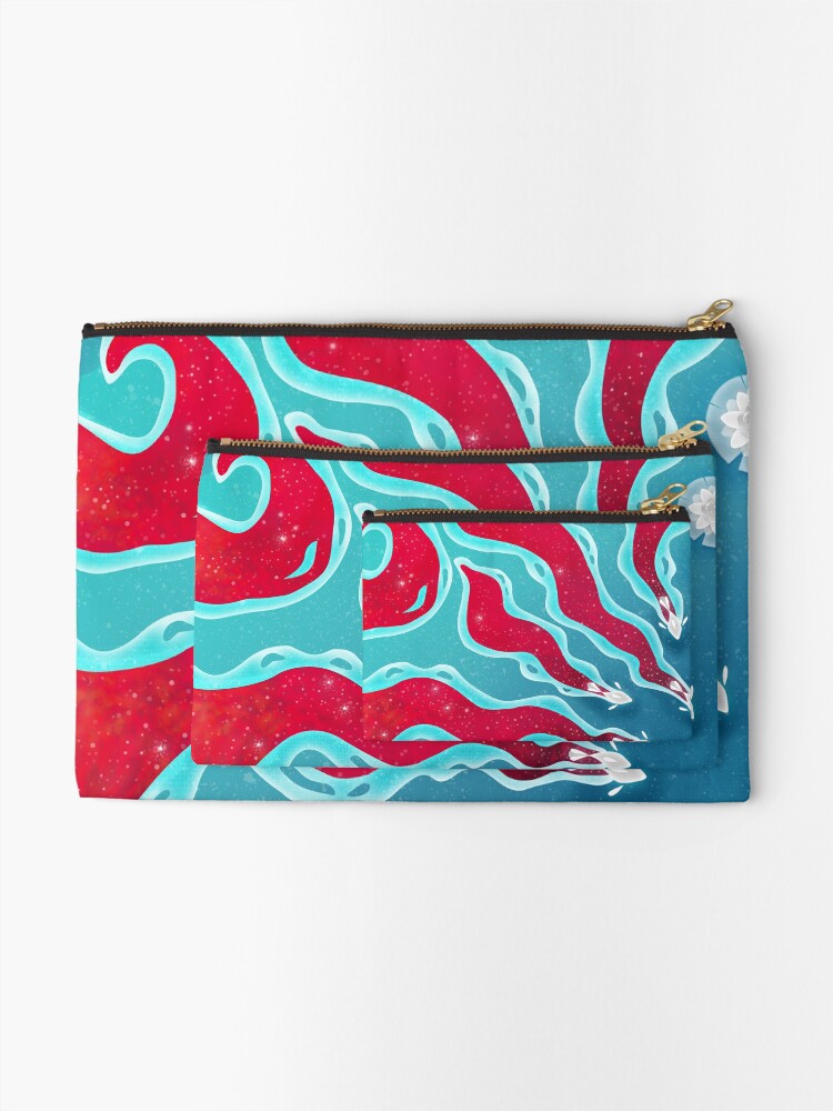 Thumbnail 2 of 4, Zipper Pouch, Fishies designed and sold by -DearTreehouse-.
