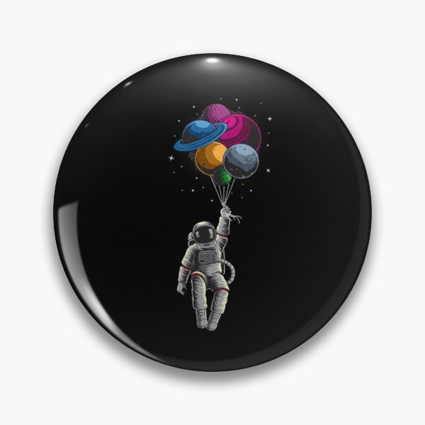 Item preview, Astronaut Floating Planet Balloon designed and sold by VitezCrni.