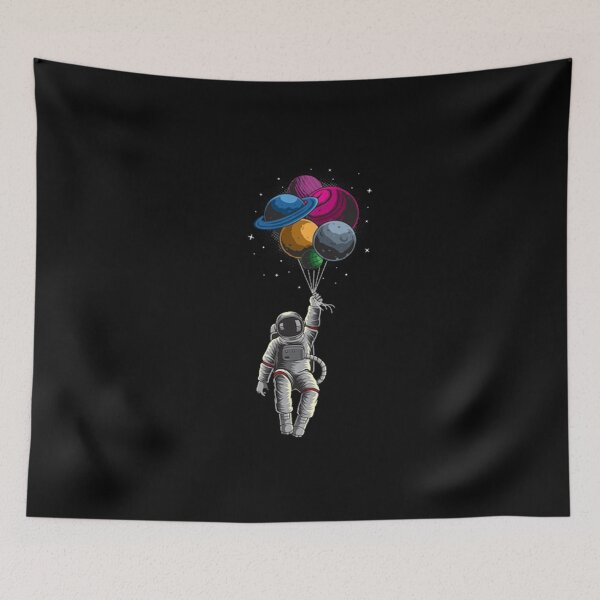 Item preview, Astronaut Floating Planet Balloon designed and sold by VitezCrni.