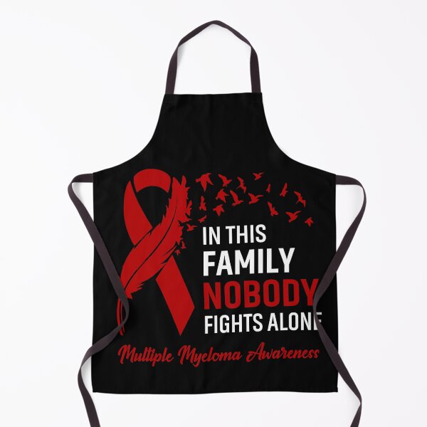Item preview, In This Family Nobody Fights Alone Multiple Myeloma Awareness Feather Ribbon designed and sold by frechettee.