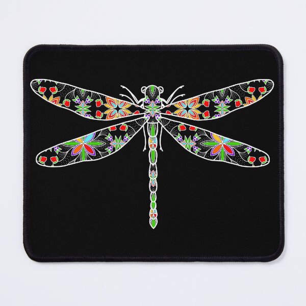 Item preview, Dragonfly floral designed and sold by Niibidoon.