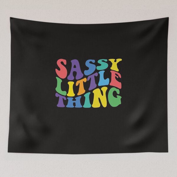 Aperçu de l'œuvre Sassy Little Thing Toddler,Little Girl Retro Sassy&For Kids,Funny Sarcastic,sassy sayings créée et vendue par Sophistical.
