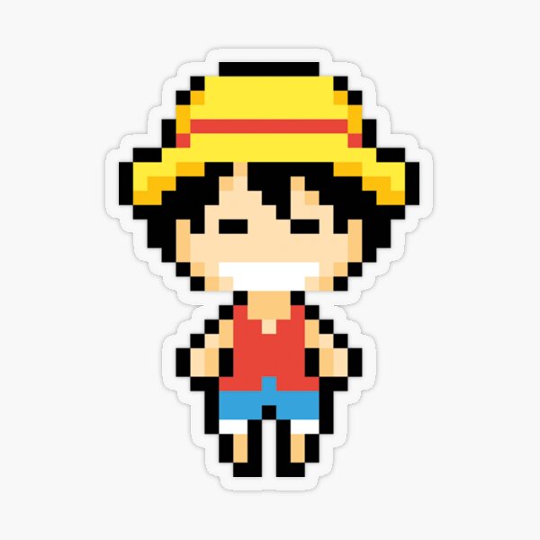 One Piece Pixel-art Stickers by Kaminari7x on DeviantArt