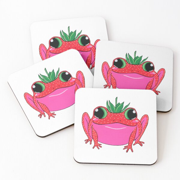 Item preview, Strawberry Frog designed and sold by TheFrogPrints.
