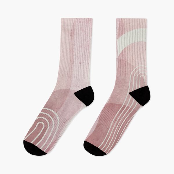 Item preview, Modern Mid Century Arches in Pink designed and sold by UrbanEpiphany.