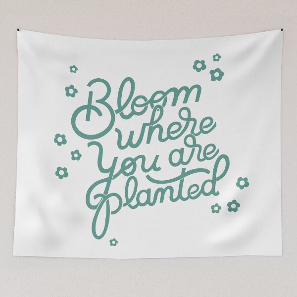 Item preview, Bloom Where you are Planted - Garden Florals Design designed and sold by SpringandHoney.